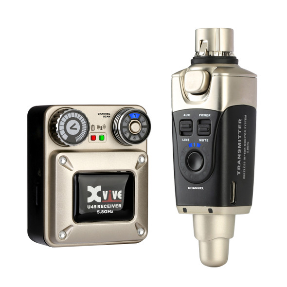 XVIVE U45 In Ear Monitor Wireless System Complete Set, 5.8GHz 
