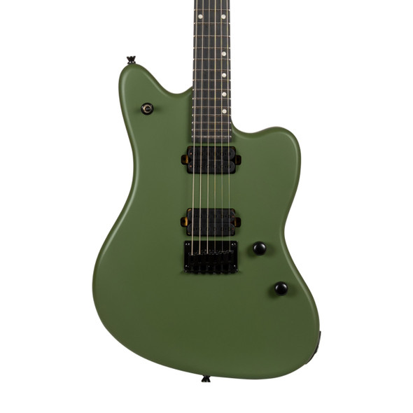 Spira J-400 MGR Electric Guitar, Satin Green 