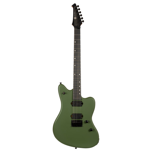 Spira J-400 MGR Electric Guitar, Satin Green 