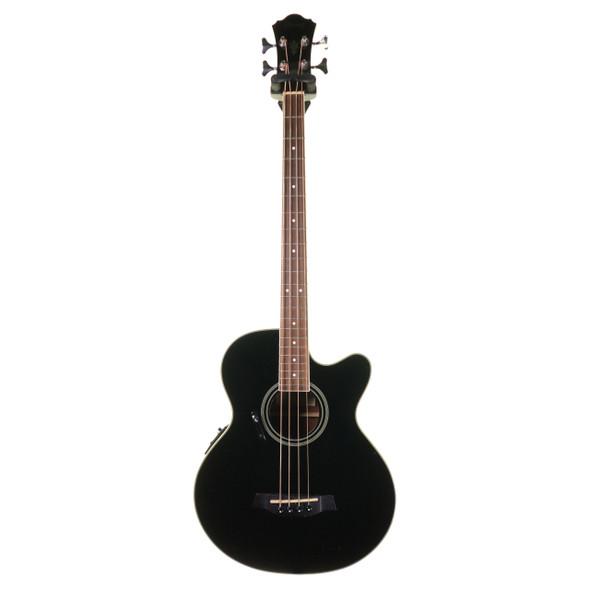 Ibanez AEB8EBK Electro-Acoustic Bass Guitar, Black (pre-owned)