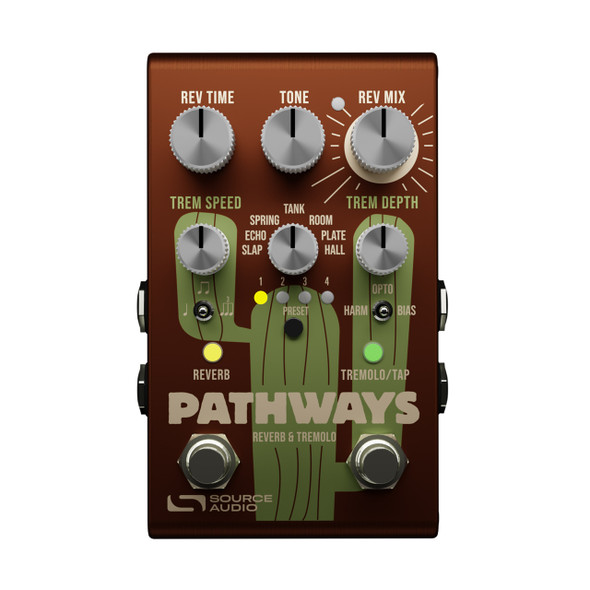 Source Audio Pathways Stereo Reverb & Tremolo Pedal 