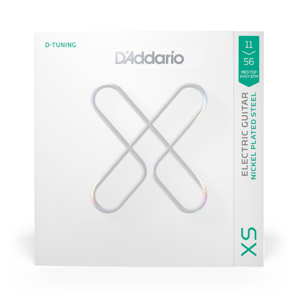 D'Addario XS 11-56 Medium Top / Extra Heavy Bottom, Nickel Electric Guitar Strings 