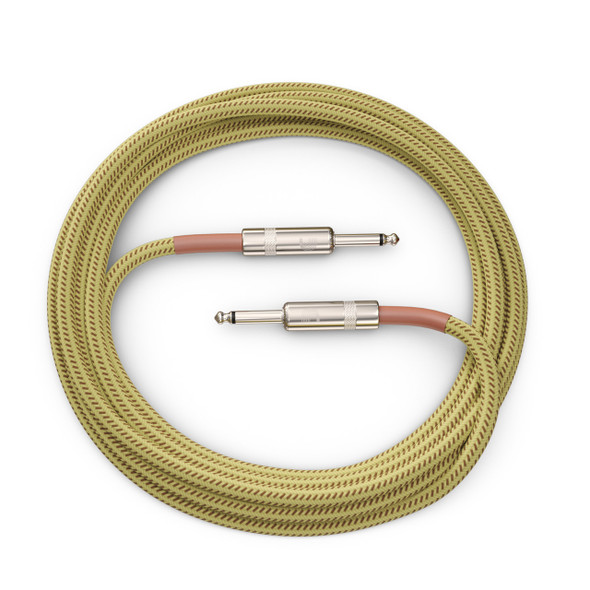 D'Addario Custom Series Braided Instrument Cable, Tweed, 10ft 
