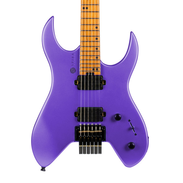 Spira S-400 MPP Headless Electric Guitar, Satin Purple 