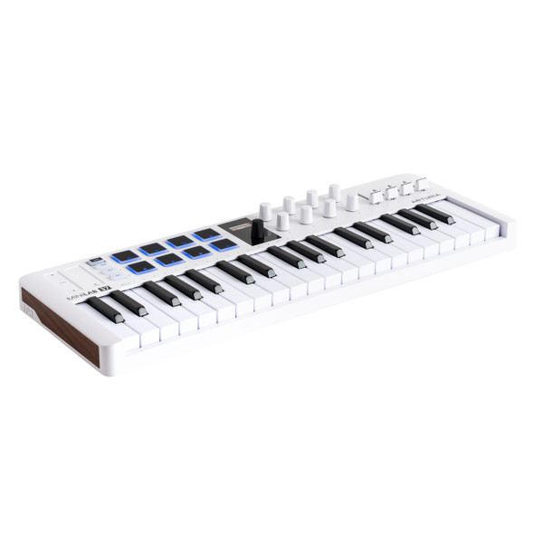 Arturia MiniLAB 37 MIDI Controller Keyboard, White 