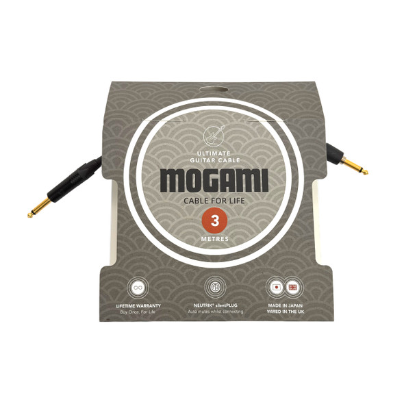Mogami 3368 Ultimate Guitar Cable 3m silentPLUG J2S-33680-J2-3 