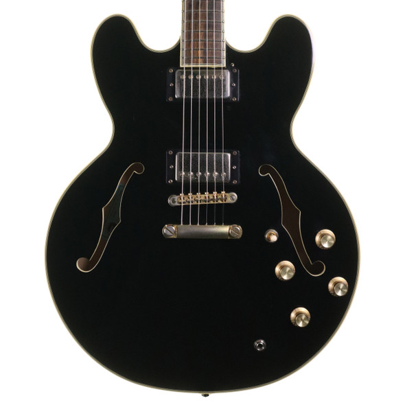 Epiphone Sheraton II PRO Electric Guitar, Ebony with Hard Case (pre-owned)