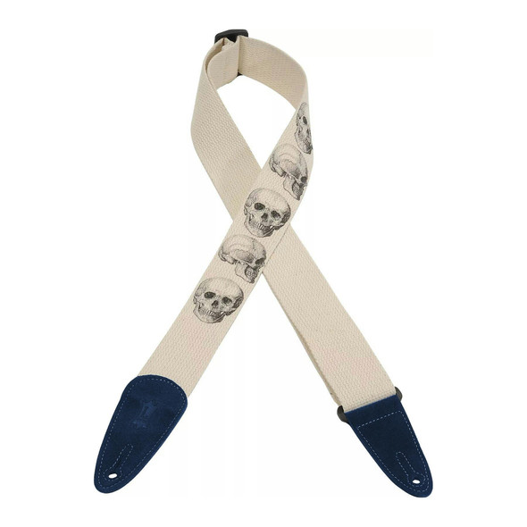 Levys Prints 2 Inch Cotton Guitar Strap With Suede Ends, Lucid Dream 