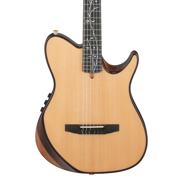 Ibanez TOD100N-NT Tim Henson Signature Nylon Electro-Acoustic Guitar, Natural High Gloss 