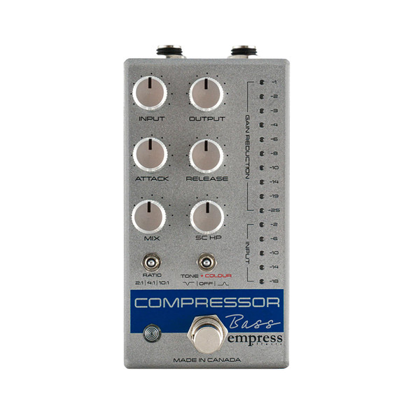 Empress Effects Bass Compressor Pedal, Silver Sparkle 