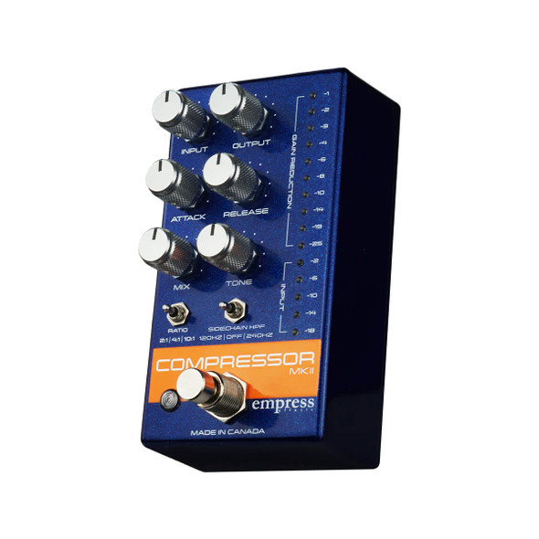 Empress Effects Compressor MKII Effects Pedal, Blue Sparkle 