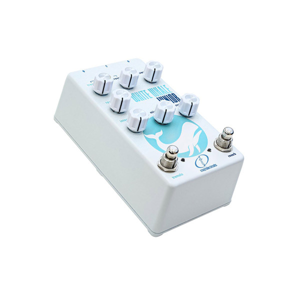 Crazy Tube Circuits White Whale Jr Analog Spring Reverb with Tremolo Effects Pedal 