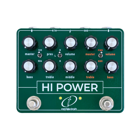 Crazy Tube Circuits Hi Power Amp Sim/Overdrive Effects Pedal 
