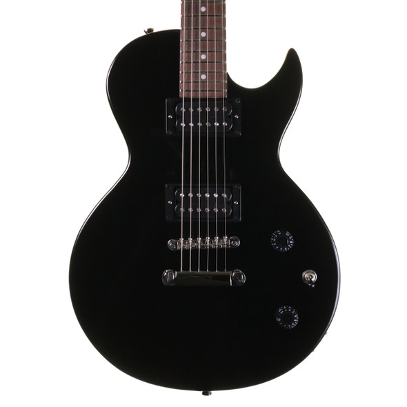 Cort CR50-BK Singlecut Classic Rock Series Electric Guitar, Black 