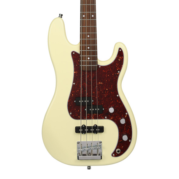 Patina PPJB-3 OW Bass Guitar, Olympic White 