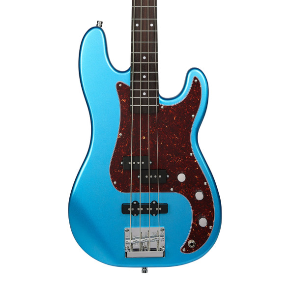 Patina PPJB-3 LPB Bass Guitar, Lake Placid Blue 