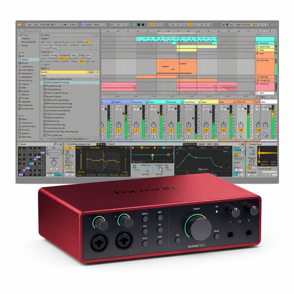 Focusrite Scarlett 16i16 (4th Gen) with Ableton Live 12 Standard 