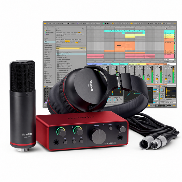 Focusrite Scarlett Solo Studio with Ableton Live 12  