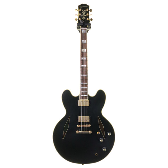 Epiphone Emily Wolfe Sheraton Electric Guitar, Stealth Black Aged Gloss with Case (pre-owned)