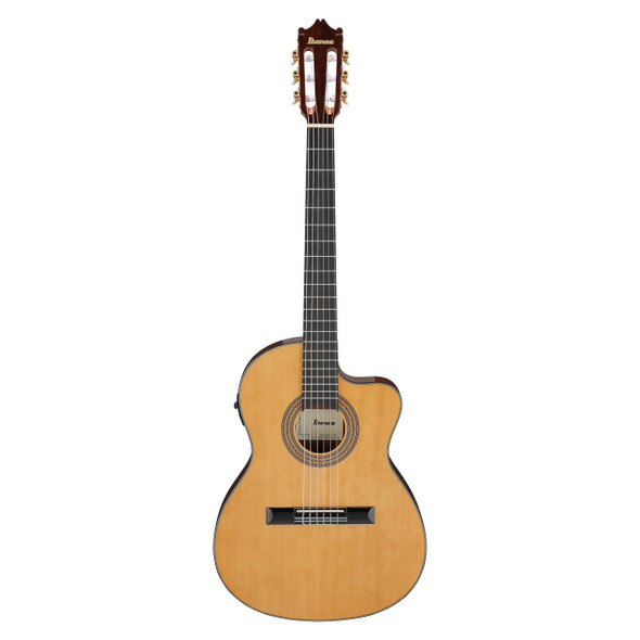 Ibanez GA5TCE-AM Electro-Acoustic Classical Guitar, Amber High Gloss 