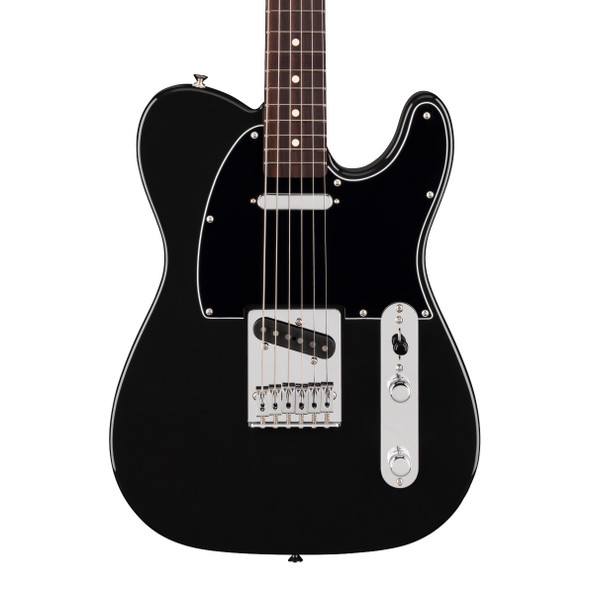 Fender 75th Anniversary Player II Baritone Telecaster Electric Guitar, Black, RW 