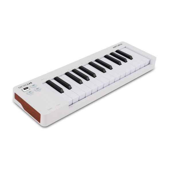 Arturia MicroLab mk3 MIDI Controller, White with Ableton Live 12 Standard 