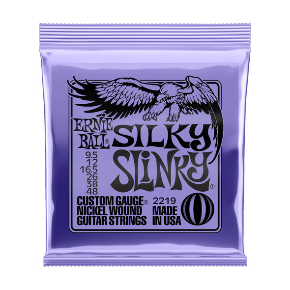 Ernie Ball Silky Slinky Electric Guitar Strings, 9.5-48 