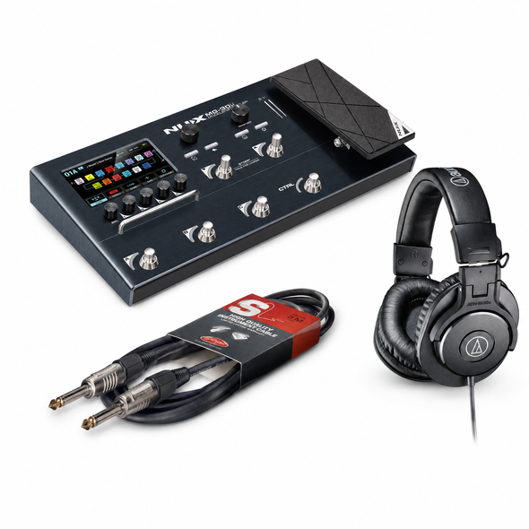Nux MG-50Li Guitar & Bass Multi-FX Home Studio Pack 