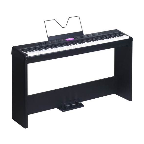 Medeli SP-A500 Digital Stage Piano with Stand, Black 