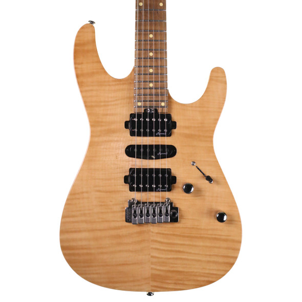 Harley Benton Fusion III HSH Roasted FNT Electric Guitar, Natural (pre-owned)