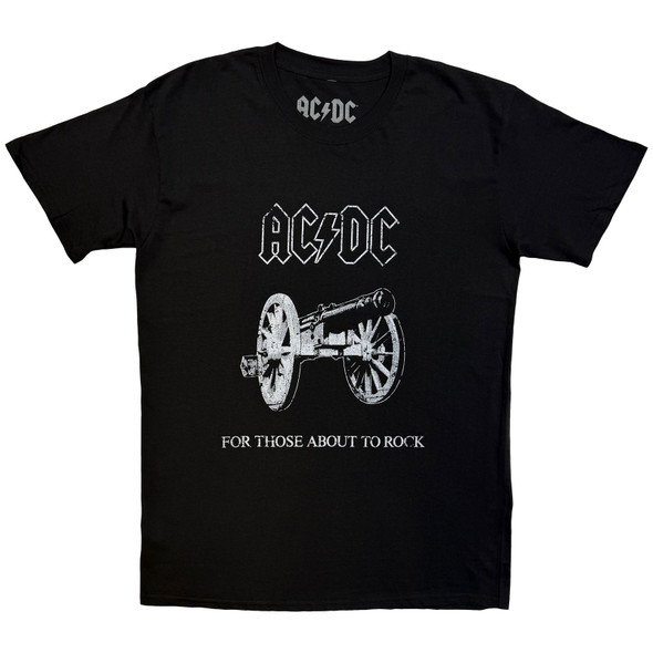 AC/DC Unisex T-Shirt: About To Rock (Black) (X-Large) 