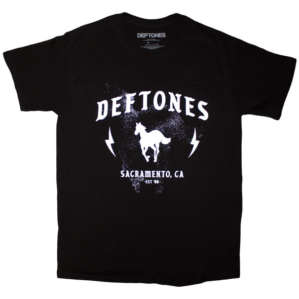 Deftones Unisex T-Shirt Electric Pony (Black) Large 