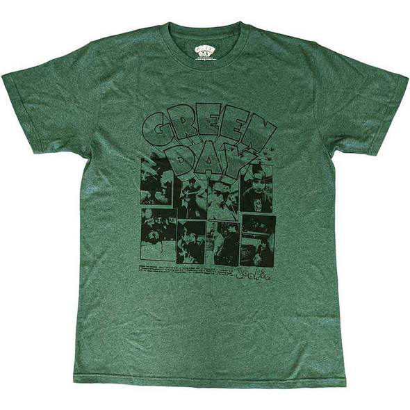 Green Day Unisex T-Shirt Dookie Frames (Green) Large 