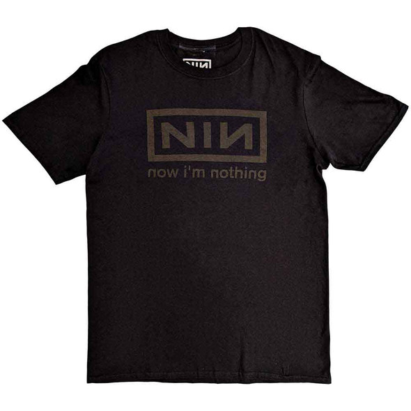 Nine Inch Nails Unisex T-Shirt Now I'm Nothing (Charcoal Grey) Large 