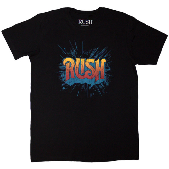 Rush Unisex T-Shirt Tour '74-'75 (Black) (Back Print) Large 
