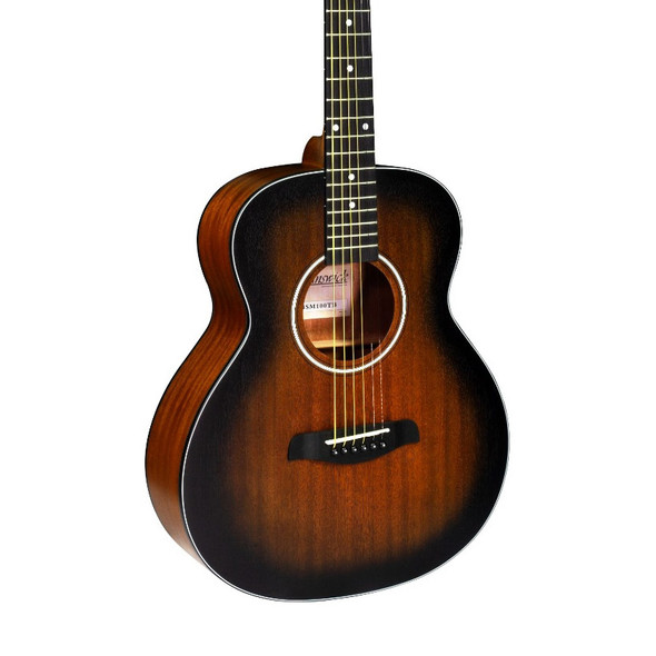 Brunswick BSM100TB Super Mini 3/4 Size Acoustic Guitar, Tobacco Burst 