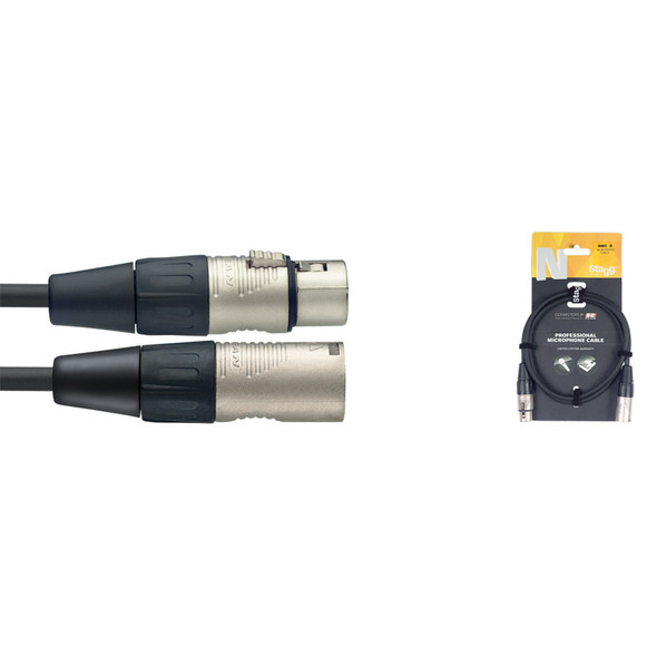 Stagg NMC10R 10m/33ft XLR to XLR Microphone Cable 