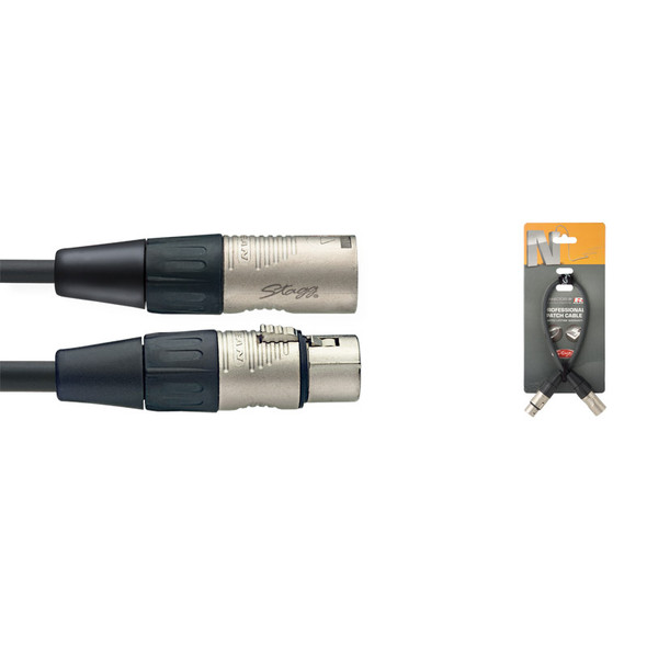 Stagg NPC030XMXFR 30cm/1ft XLR Patch Cable 