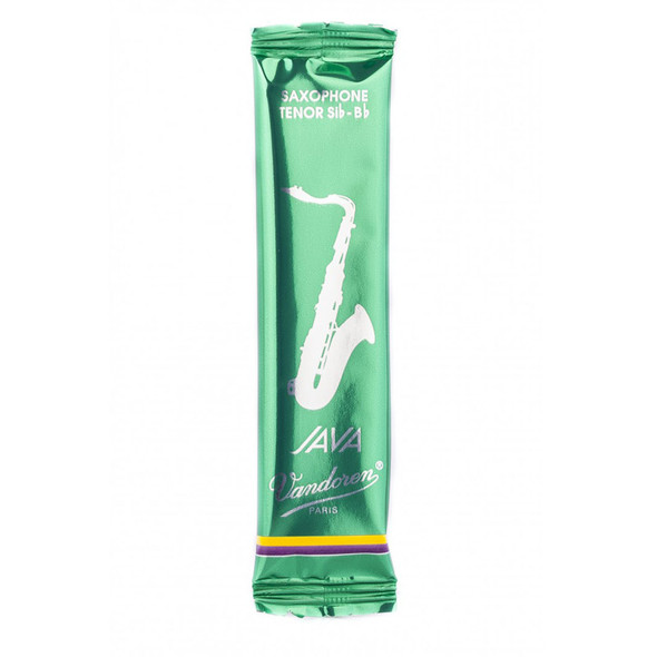 Vandoren Java Green Tenor Sax Reed, Strength 2.5, Single 