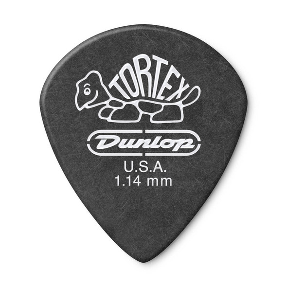 Dunlop Tortex Pitch Black Jazz III 1.14mm Plectrums, Pack of 12 