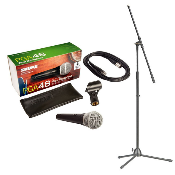 Shure PGA48-XLR Handheld Dynamic Microphone with XLR to XLR Cable