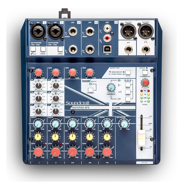 Soundcraft Notepad-8FX 8 Channel Analogue Mixer with USB and FX 