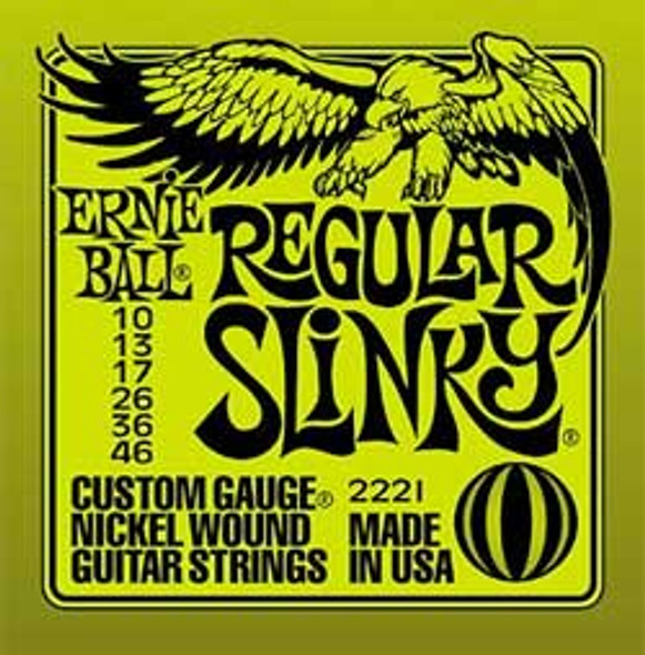 Ernie Ball Regular Slinky Electric Guitar Strings 10-46 