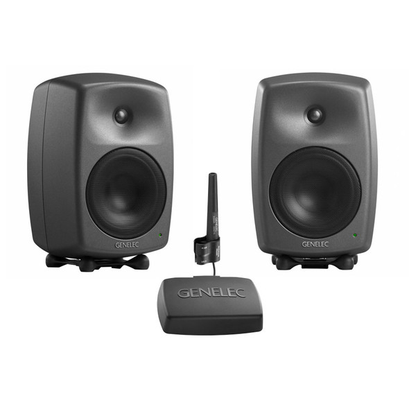 Genelec 8340A SAM Active Monitoring Bundle with GLM 3.0, Dark Grey 