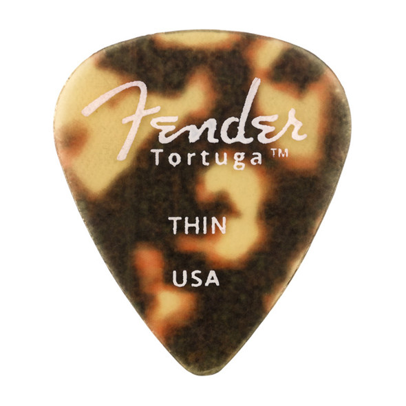 Fender 351 Shape Tortuga Picks, 6 Pack, Thin 