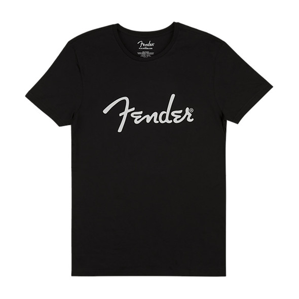 Fender Spaghetti Logo Men's T-Shirt, Black, Small 