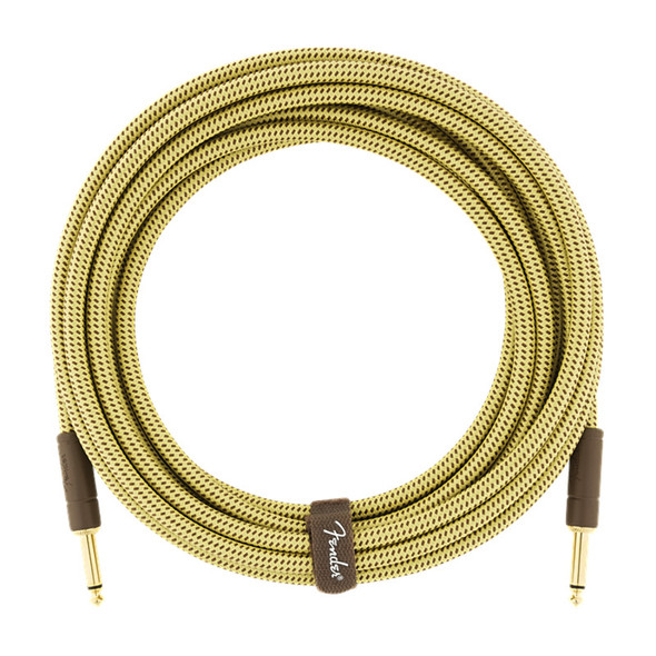 Fender Deluxe Series 18.6 foot Instrument Cable, Tweed 