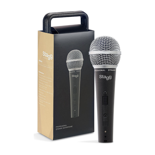 Stagg SDM50 Handheld Dynamic Microphone with 5m XLR-XLR Cable 