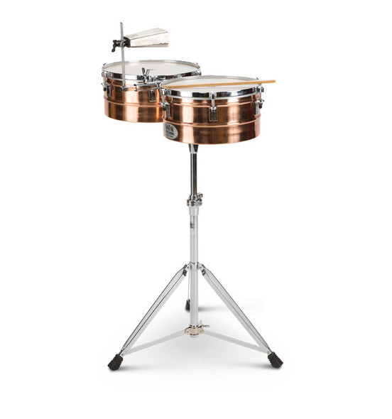 Natal NT1314TBRO Bronze 13 & 14 Inch Timbales with Stand 