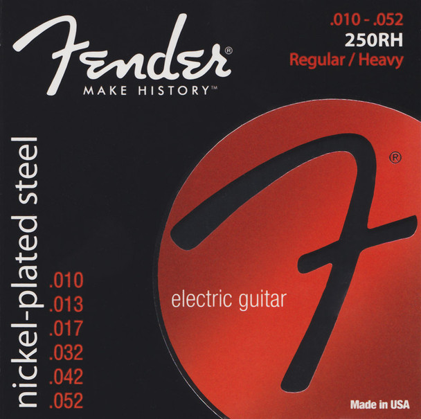 Fender 250RH Electric Guitar Strings Gauge 10-52  